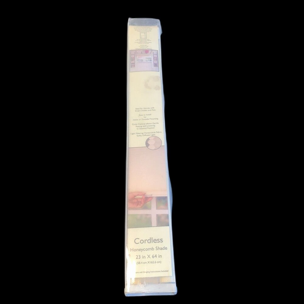 Achim Cordless Morning Star 1" Vinyl Mini Blind Width 22" W x 64" L Pear White